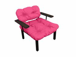Кресло Дачное розовая подушка