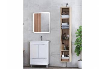 Комплект мебели в ванную Grani 750 белый напольный