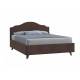 Кровать Адель с ПМ 1200х2000 мм микровелюр шоколадный