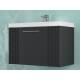 Тумба Альба 70 подвесная 1 ящик раковина Слим 70 антрацит