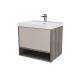 Тумба Рица 60 подвесная 1 ящик, ниша раковина Океан 60 cерый/керамика