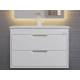 Тумба с раковиной Uperwood Modul матовая белая 65 см