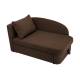Диван 1050 левая ориентация коричневый