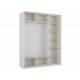 Шкаф-купе Прайм 3-х дверный 1800 три зеркала Белый Снег
