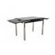 Стол раздвижной Аполлон 1200 мм мрамор черный/хром