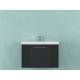 Тумба Альба 70 подвесная 1 ящик раковина Слим 70 антрацит