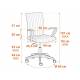Кресло SPARK флок розовый
