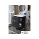 Тумба с раковиной Роберто 70 напольная Графит 2 ящика