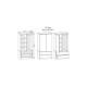 Шкаф Мори МШ900.1 с ящиками Сонома-Белый