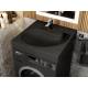 Раковина над стиральной машиной Uperwood Comforty черная матовая