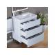 Тумба с раковиной Uperwood Tanos 3 ящика напольная 70 см белая
