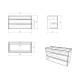 Тумба с раковиной Алекса 100 подвесная Графит