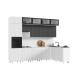 Кухня Оливия NEW 3,0х1,8/1080м (490) Компоновка №4 Белый снег софт/Графит софт