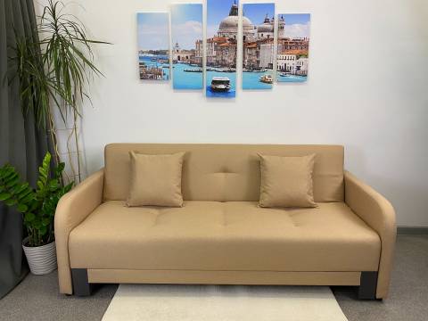 Диван-кровать Поло с подлокотниками Neo Latte