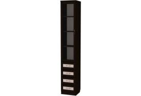 Шкаф для книг с ящиками узкий арт.205