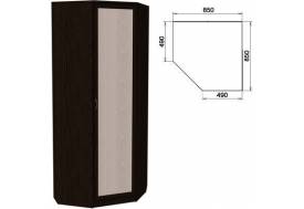 Шкаф угловой со штангой и полками арт.400