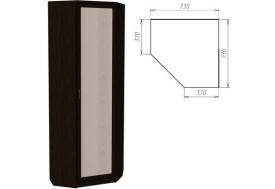 Шкаф угловой со штангой и полками арт.402