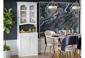 Буфет 2-х створчатый Констанция Белый матовый