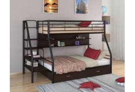 Двухъярусная кровать Толедо 1 ПЯ черный венге