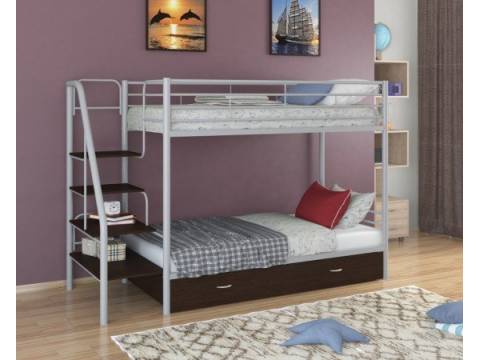 Двухъярусная кровать Толедо Я серый венге