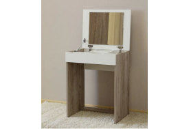 Туалетный столик Эксон Дуб крафт серый - белый