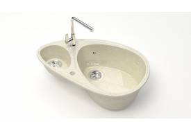 Мойка овал 1,5чаши Эмма Z13Q2 беж