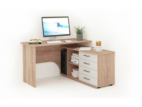 Стол письменный угловой Гарвард правый 130*120