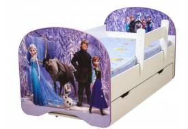 Кровать детская с фотопечатью с 1 ящиком Зимняя сказка