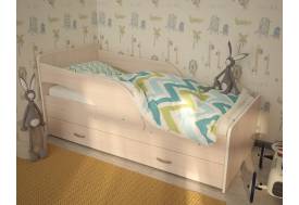 Кровать детская Кроха-2 Максимка млечный дуб
