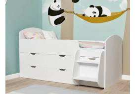 Кровать Малыш-7 белое дерево