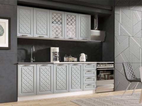 Кухня Агава МДФ 2000 антрацит