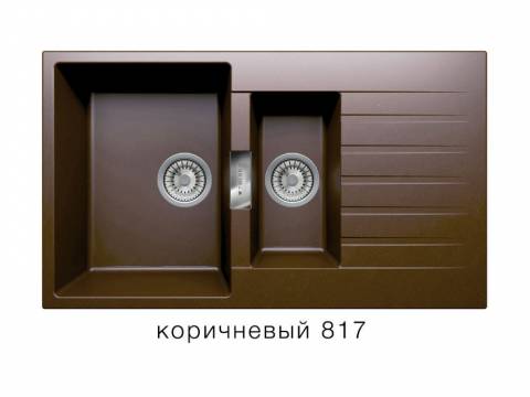 Кухонная мойка Tolero Loft TL860 Коричневый 817