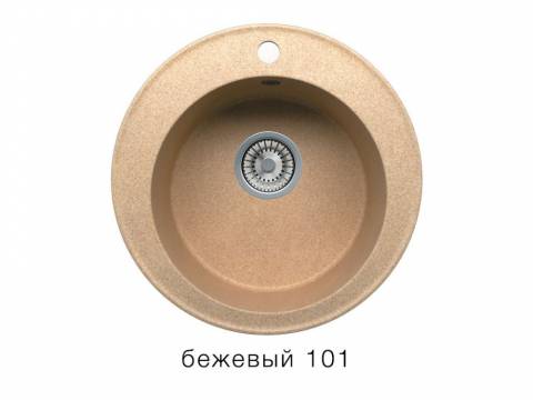 Кухонная мойка Tolero R-108 Бежевый 101