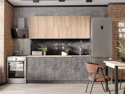 Кухонный гарнитур Асти дуб сонома 1600