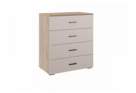 Комод 4 ящика Осло М05 ручка брусок Дуб крафт золотой-кашемир