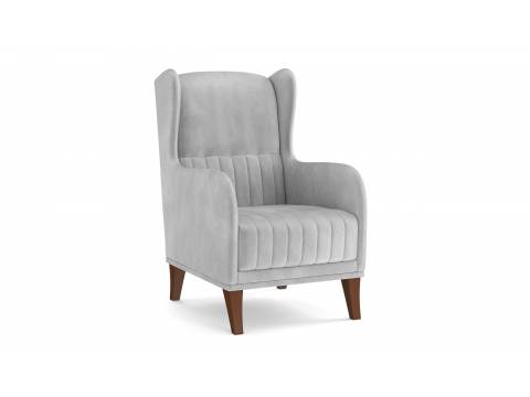 Кресло для отдыха ЕвроМагнат велюр тенерифе грей