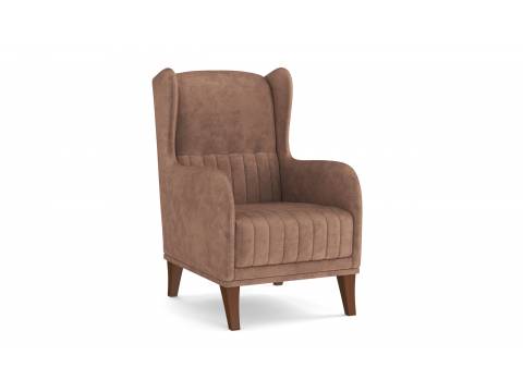 Кресло для отдыха ЕвроМагнат велюр тенерифе корица