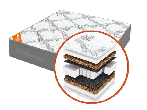 Матрас Mega кокос 10 TFK Gray Night 160х190