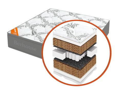 Матрас Mega кокос 30 TFK Gray Night 160х190