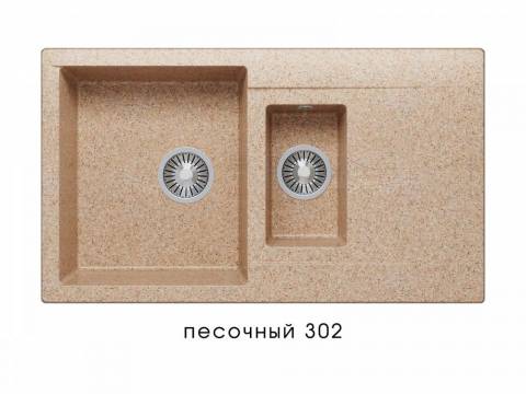 Мойка Polygran Brig-870 Песочный 302