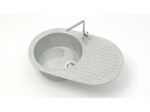 Мойка овал Наоми Z11Q10 светло-серый
