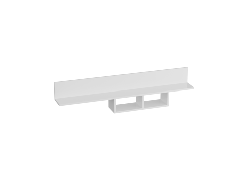 Полка 1380 Кёльн Белый Аляска/ Белый глянец