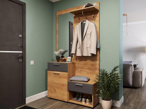 Прихожая Сафари Дуб крафт золотой