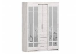Шкаф-купе Комфорт №6 М 1600 дуб крафт белый