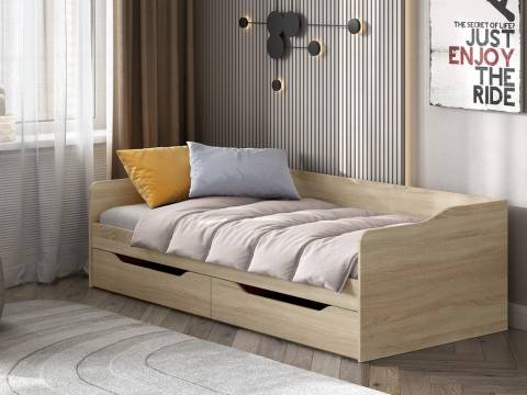 Кровать КР 1 NN Дуб Сонома