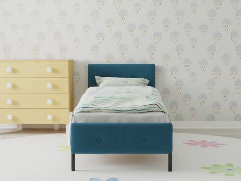 Кровать Екатеринбург Мини с ортопедическим основанием 02ЕКТМ 800*2000