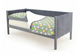 Кровать-тахта мягкая Svogen с бортиком графит