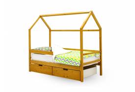 Кровать-домик Svogen с ящиками и бортиком дерево