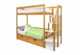 Двухъярусная кровать Svogen с ящиками дерево
