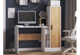 Стол компьютерный СКМ-2 фасад дуб крафт золотой